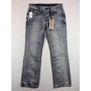 T.K. Axel Treadwell Relaxed Straight Jeans Men 32x32 Blue Denim Normcore NEW